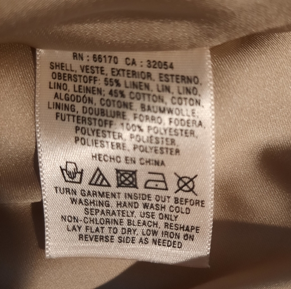 Anthropologie cartonnier casetta champagne linen skirt sz 8 *K - Picture 4 of 7